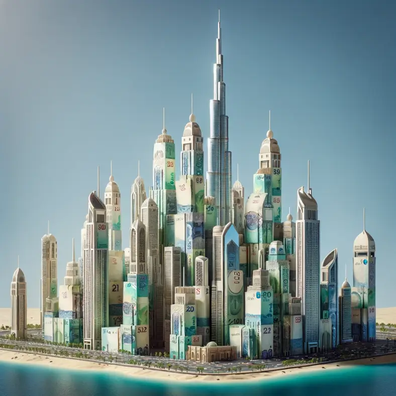 Illustration Dubaï – monnaie à Dubaï