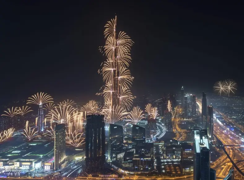 Vue nocturne de la ville de Dubaï – dropshipping à Dubaï