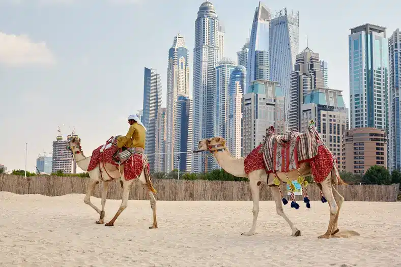 Homme arabe au calme à Dubaï – expatriation fiscale à Dubaï