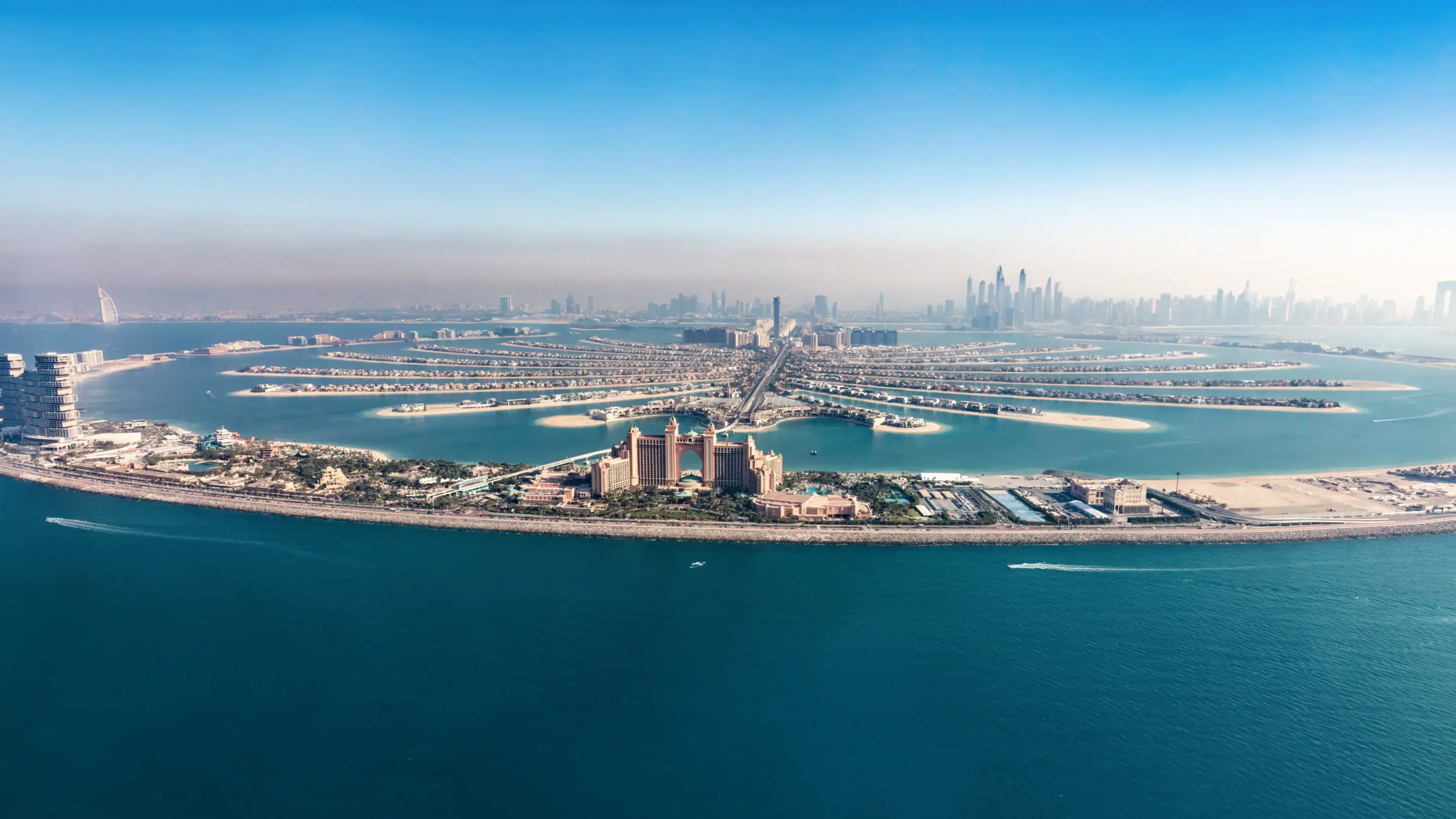 Vue aérienne de Palm Jumeirah