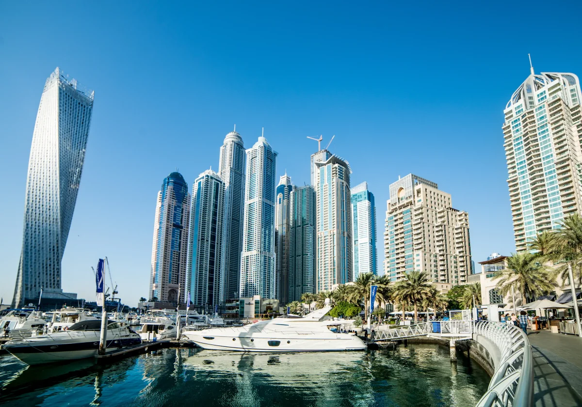 Les tours de Dubai Marina, illustrant le prix de création d'une société à Dubaï