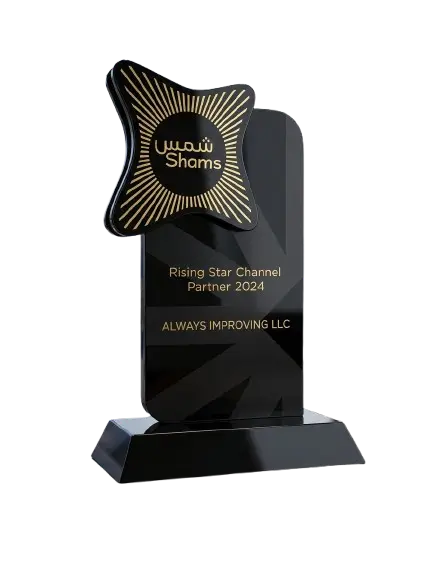 Shams Rising Star Channel Partner 2024 — Always Improving LLC
